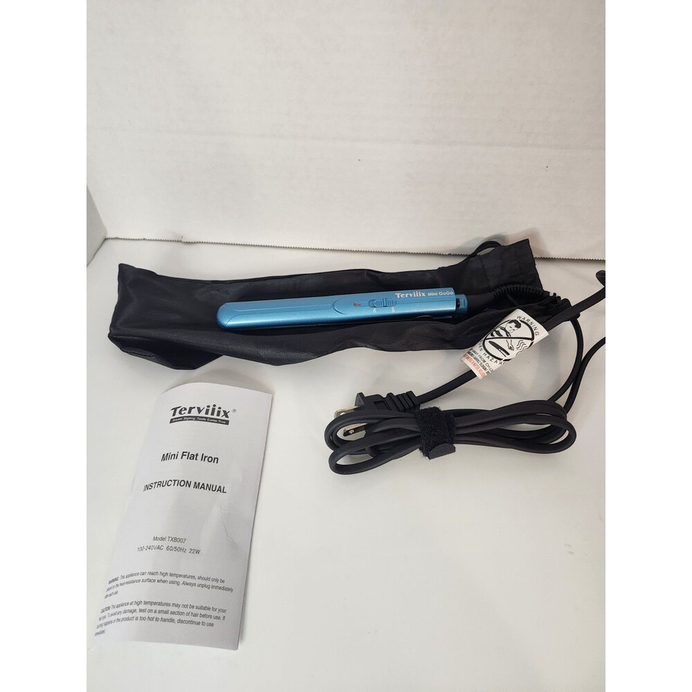 Terviiix Mini Flat Iron for Short Hair 1/2 Inch Mini